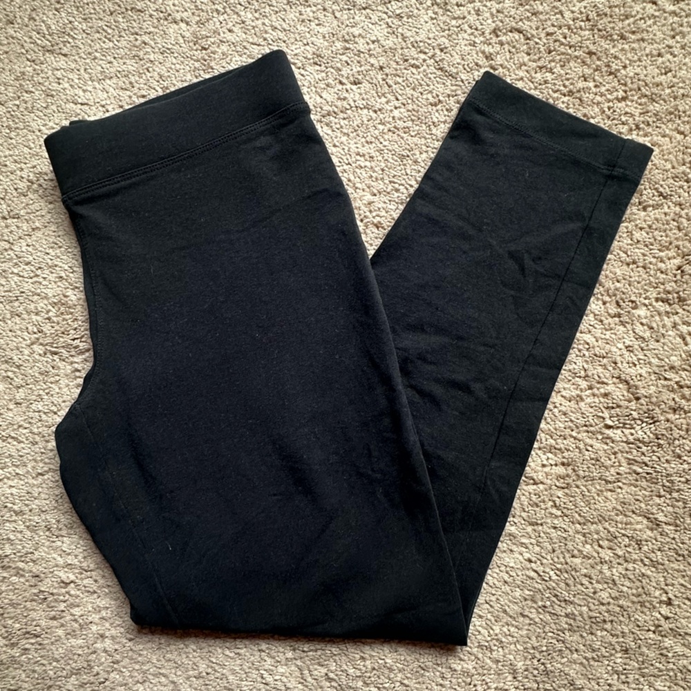 Express Sexy Stretch Crop Black Leggings size small